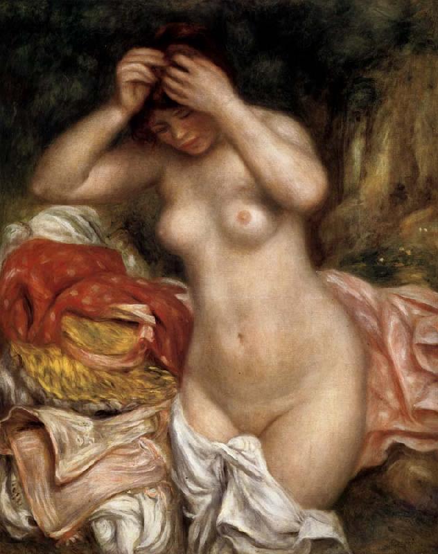 Pierre Renoir Bather Arranging Her Hair Sweden oil painting art